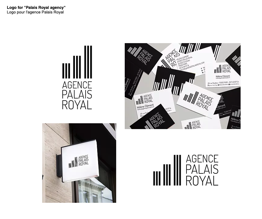 Identité visuelle pour l'agence Palais Royal